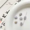 Cuentas de Cristal Checo Pintadas en Oro Doméstico Retro Caracol Pájaro Flor de Durazno Material Hecho a Mano Pulsera Cadena de Teléfono Móvil Accesorios de Joyería