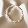 Pulsera Nueva de Perlas Verdes y Cristales para Mujer Estilo Coreano Lujo Ligero Nicho Exquisita Cadena de Mano Temperamento de Alta Clase Joyería de Mano