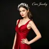 Diadema de Flor Hecha a Mano Incrustada con Diamantes, Tocado Nupcial para Boda, Accesorio de Diadema para Recogido Estilo Bosque y Hada