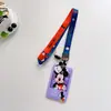 Mickey Mouse Pato Donald Dibujos Animados Insignia Estudiante Set de Tarjetas Cuerda Larga para Colgar en el Cuello Tarjeta Yang Cheng Tong Tarjeta de Acceso Antiperdida Set Pulpo