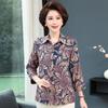 Camisa de Algodón y Seda para Mujeres de Mediana Edad y Mayores 2026, Manga Larga para Madres, Camisa de Algodón Artificial, Talla Grande, Top Holgado para Primavera y Verano
