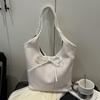 Bolso Casual Retro de Gran Capacidad para Mujer 2025 Nuevo Estilo Simple y Moderno Bolso de Hombro Bolso Tote Tejido Estilo Coreano