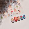 Adesivos Tomoni Finos Resistentes para Nail Art Explosões Papelaria Japonesa Adesivos Infantis para Unhas Wang Wang Adesivos Tribais para Nail Art Mix