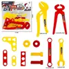 Juego de Herramientas de Reparación de Simulación para Juego Infantil con Destornillador, Llave Inglesa, Sierra, Casco de Seguridad, Hacha, Cuchillo de Utilidad Juguetes