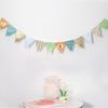 Papel Coreano al por Mayor Lindo Cumpleaños Bandera Colorida Cumpleaños Flor Cumpleaños Bandera Bandera Triangular Decoración Bandera Colorida