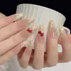 Pegatina de encaje transparente hueca para uñas estilo francés, calcomanía auxiliar de posicionamiento a cuadros de encaje para arte de uñas