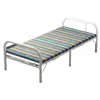 Cama plegable, cama plegable individual, simple y conveniente para uso doméstico, ideal para siestas en la oficina, descanso en dormitorios y apartamentos de alquiler; cama de metal