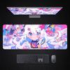 Anime menina mouse pad e-sports jogo computador mesa pad superdimensionado antiderrapante borda de bloqueio mouse pad fábrica atacado