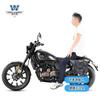 Coche muscle Wolf adecuado para Qianjiang flash 250 bolsa lateral bolsa lateral se puede instalar casco medio casco casco integral con cerradura marco de liberación rápida modificación