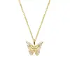 Colar Pingente Borboleta Fantasma para Mulheres Luxo Leve Alto Padrão Exquisito Temperamento Fashionável Corrente da Clavícula Presente de Aniversário para Namorada