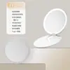Nuevo Espejo de Maquillaje Plegable con Luz, Recargable, Espejo de Tocador LED Portátil de Doble Cara, de Mano, Regalo con Iluminación Ajustable
