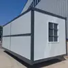 Casas Móveis Contêiner Habitável Transfronteiriças, Casas Móveis Dobráveis e Montáveis para Escritório, Casas Modulares para Canteiro de Obras