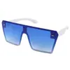Gafas de sol retro de montura grande coloridas transfronterizas personalidad tendencia europea y americana procesamiento personalizado de gafas de sol para mujer 2185