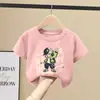 Camiseta de Verano de Algodón Puro para Niños Manga Corta 2026 Nuevo Estilo Camiseta Delgada de Verano para Niños Grandes Top Elegante