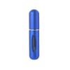 Botella de perfume de 5 ml con base, autobomba, de aluminio, portátil, con pulverizador de descarga pequeño.