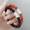 Pulsera de Plata Pura 3D Ágata Natural Pixiu Tendencia Nacional para Pareja Joyería Tienda de Oro Promoción de Evento
