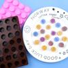 Venta al por mayor al contado 28 moldes de silicona para expresiones para chocolate, molde para hielo, molde pequeño para muestras de jabón, fácil de desmoldar, antiadherente