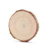 Rodaja de Madera Redonda Decoración DIY Rodaja de Madera Natural Anillos de Crecimiento Bloque de Madera Pintura Hecha a Mano Tablero de Madera Pintura para Niños Pequeños Estudiantes de Primaria