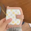 Margarita Pequeña Floral ~ Cartera para Mujer de Gran Capacidad, Estilo Mori Simple y de Moda, Cartera de Tela Plegable Ultra delgada para Tarjetas