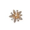 Horquilla de aleación con forma de corazón de flor de perla de diamante y estrella de cinco puntas, estilo antiguo, para bricolaje, accesorios para el cabello, corona para el cabello
