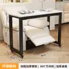 Mesa de Manicura Doble de Lujo Ligero con Ruedas, Mesa de Manicura Desmontable, Mesa de Manicura Estilo Crema Ins de Tienda Japonesa