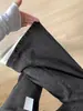 Calça jeans micro flare preto-cinza não apertada para mulheres, cintura alta, novo estilo outono, tamanho plus size, para curvas, solta e que afina, calça boca de sino