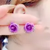 Pendientes de Flor de Lujo Ligero Imitación de Concha Francesa para Mujer Diseño de Nicho Elegantes de Gama Alta Pendientes Súper Hada de Pétalos