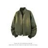 Chaqueta Nueva de Otoño 2026 con Cuello Alto para Hombre, Marca de Alta Gama de Moda, Corte Holgado, Chaqueta de Béisbol High Street, Chaqueta de Piloto