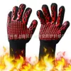 Guantes Resistentes a Altas Temperaturas para Hornear Barbacoa Horno Microondas Retardantes de Llama 500-800 Grados Calor de Horno Resistentes al Corte Mangas Táctiles Aramida
