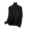 Suéter HjWool Hengjia 100% Lã Suéter de Peça Única Sem Costura para Mulheres Gola Alta Roupa de Baixo Estilo Casual Japonês e Coreano Moldado