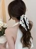 A história do mesmo estilo de Rose Liu Yifei Huang Yimei Bow Wave Point Hairpin Clipe feminino pequeno Grab Clip Clipe de tubarão avançado