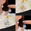 Aretes de Lujo Ligero, de Alta Gama, Modernos y Elegantes, Cobre con Incrustaciones de Zirconio, Aretes Versátiles para Ropa de Trabajo de Oficina, Diseño de Verano, Nuevos Aretes
