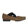 Estoque Pronto Enviado em Segundos! Sapatos Estilo Mamãe Uva Bico Quadrado Polido Retrô Tira Cruzada Couro Vaca Salto Grosso Sapatilhas Primavera