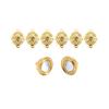 Acessórios para joias DIY fivela magnética redonda pulseira colar fivela de conexão fivela magnética elo de corrente de cauda W370