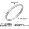 Moda estilo europeo nuevo acero inoxidable banda lisa corazón incrustado con circonita cierre pulsera conjunto nicho versátil joyería de mano mujeres