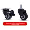Processamento personalizado 1,5 polegadas 2 polegadas ouro rodízios de poliuretano PU trolley roda roda universal trolley roda industrial