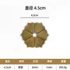 Estilo Antiguo Empaque Amarillo Puro Arandela Plana Pie de Base de Manija de Forma Irregular Accesorios para Muebles Tradicionales Clásicos Amarillos Cajón Otro