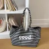 Bolso de mujer estilo casual 2026 nuevo verano casual bandolera de rayas de lunares bolso tote de gran capacidad para el día a día