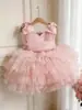 Vestido de Malla para el Primer Cumpleaños de Bebé Niña, Elegante Vestido de Princesa para Dama de Honor, Vestido de Tulle Abullonado para Pastel, Amazon