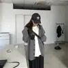 Otoño/Invierno 2026 Nuevo Suéter Cardigan de Punto Casual Holgado Estilo Coreano Moderno Único Color Sólido Moda para Mujer