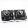 Adecuado para Volkswagen B6 B7 Palanca de Cambios, Versión de Cuero, 5/6 Velocidades, Pomo Negro, Palanca de Cambios