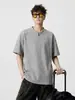 Meia-Zip Estilo Americano Marca Tendência Versátil Top 2026 Nova Moda Verão Masculina Solta Casual Manga Curta Camiseta para Homem