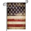 Bandera de Jardín para el Día de la Independencia Más Vendida de Amazon, Bandera Festiva Americana con Estampado de Estrellas y Rayas, Material de Lino, Bandera Decorativa para Exteriores