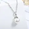 Bestseller transfronteiriço: Colar de folha em cobre com zircônia, minimalista de luxo discreto para mulheres, corrente simples e elegante para a clavícula