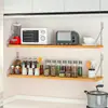 Estante de Almacenamiento de Pared para Cocina, Estante de Pared sin Taladro para Especias y Condimentos, Tablero de Pared de Almacenamiento Multifuncional
