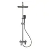 Juego de ducha industrial para baños domésticos y de hotel, aleación de aluminio, a prueba de óxido, alta presión, ducha de lluvia, venta al por mayor de fábrica