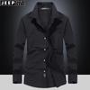 Camisa Casual de Negocios de Manga Larga para Hombre JEEP SPIRIT Primavera y Otoño, Talla Grande, Top de Algodón Moderno para Hombre 3575