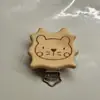 Clips de Chupeta de Madeira, Corrente de Clips de Chupeta de Madeira de Faia, Anti-Perda, Ecológico, Atacado do Fabricante, Arte em Madeira, Madeira Maciça, Minimalista Moderno
