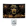 Banner de Año Nuevo 2027 Personalizado Fondo Feliz Año Nuevo Amazon Fiesta en Casa Bandera para Fiesta al Aire Libre