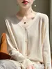 Cárdigan de Protección Solar para Mujer Chaqueta Fina de Punto Estilo Nuevo Verano 2026 Estilo Retro Suave Holgado y Versátil Top de Manga Larga